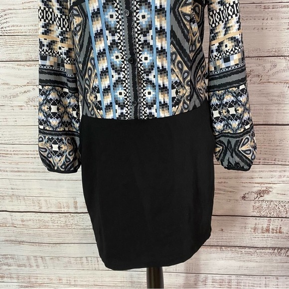 HALE BOB‎ LONG SLEEVE PRINTED MIDI DRESS - Picture 3 of 7